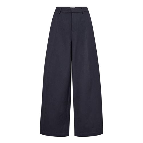 CO`COUTURE BUKSER, DEMICC BARREL PANT, NAVY